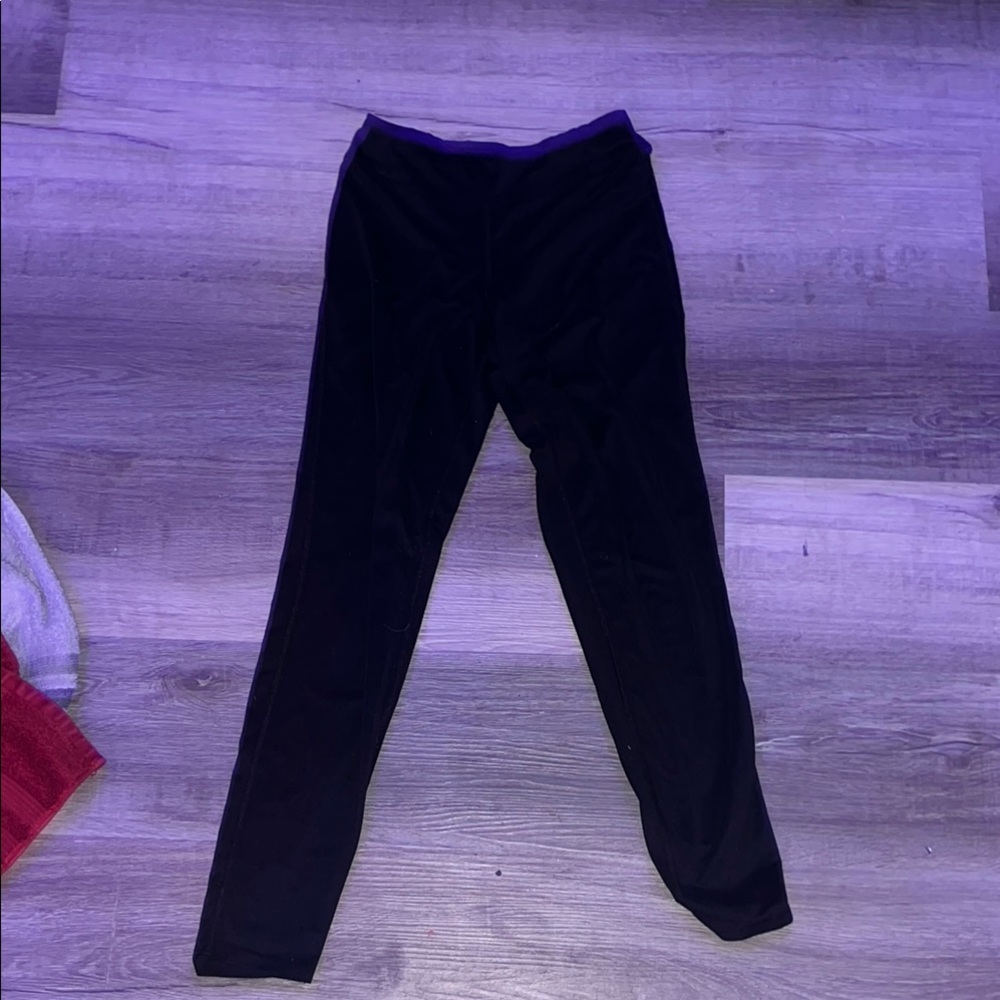 Champion Black Leggings Soft Cotton Blend